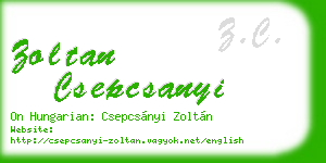 zoltan csepcsanyi business card